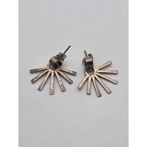 James Avery Retired Sterling Silver Starburst Earrings Studs